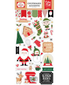 Echo Park Have A Holly Jolly Christmas 6x13 Inch Chipboard Accents (HJC331021) Echo Park Have A Holly Jolly Christmas 6x13 Inch Chipboard Accents (HJC331021)