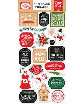 Echo Park Have A Holly Jolly Christmas 6x13 Inch Chipboard Phrases (HJC331022)