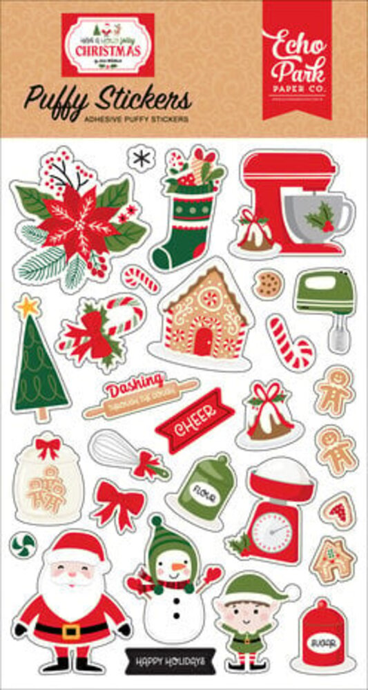 Echo Park Have A Holly Jolly Christmas Puffy Stickers (HJC331066) Echo Park Have A Holly Jolly Christmas Puffy Stickers (HJC331066)
