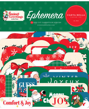 Carta Bella Season's Greetings Ephemera (CBSG329024) Carta Bella Season's Greetings Ephemera (CBSG329024)