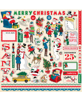 Carta Bella Season's Greetings 12x12 Inch Element Sticker (CBSG329014)