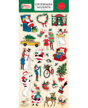 Carta Bella Season's Greetings 6x13 Inch Chipboard Accents (CBSG329021) Carta Bella Season's Greetings 6x13 Inch Chipboard Accents (CBSG329021)