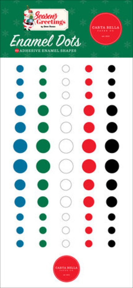 Carta Bella Season's Greetings Enamel Dots (CBSG329028) Carta Bella Season's Greetings Enamel Dots (CBSG329028)