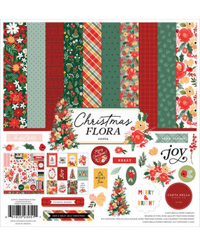Carta Bella Christmas Flora Joyful 12x12 Inch Collection Kit (CBJCF340016) Carta Bella Christmas Flora Joyful 12x12 Inch Collection Kit (CBJCF340016)