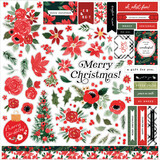 Carta Bella Christmas Flora Merry 12x12 Inch Element Sticker (CBMCF332014)