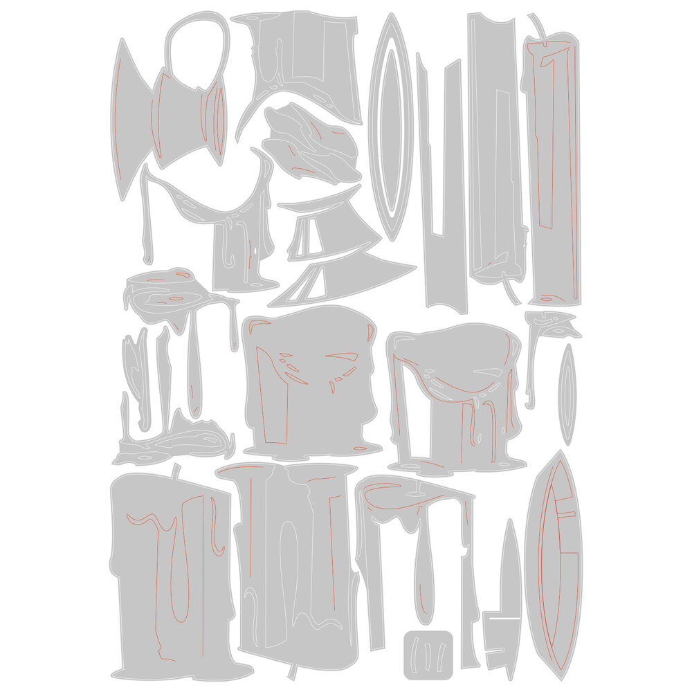 Sizzix Thinlits Die Set Candleshop (23pcs) (666331