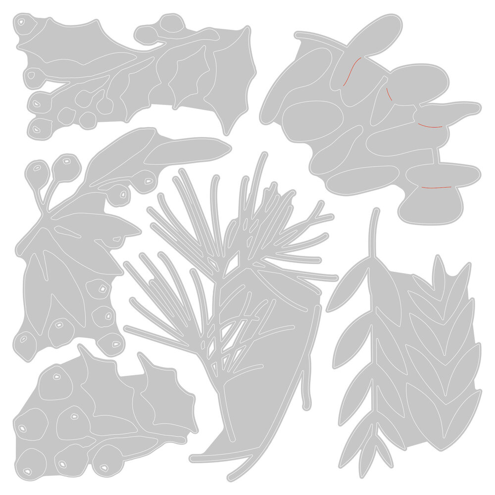 Sizzix Thinlits Die Set Festive Gatherings (6pcs) (666333) Sizzix Thinlits Die Set Festive Gatherings (6pcs) (666333)