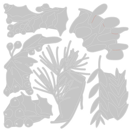 Sizzix Thinlits Die Set Festive Gatherings (6pcs) (666333) Sizzix Thinlits Die Set Festive Gatherings (6pcs) (666333)