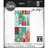 Sizzix Thinlits Die Set Holiday Blocks (27pcs) (666335)