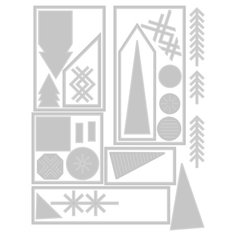 Sizzix Thinlits Die Set Holiday Blocks (27pcs) (666335) Sizzix Thinlits Die Set Holiday Blocks (27pcs) (666335)