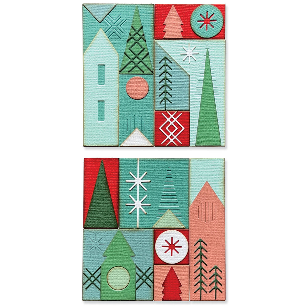 Sizzix Thinlits Die Set Holiday Blocks (27pcs) (666335) Sizzix Thinlits Die Set Holiday Blocks (27pcs) (666335)