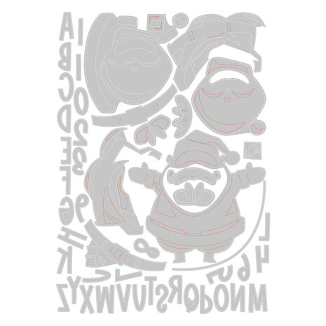 Sizzix Thinlits Die Set Santa Greetings (49pcs) (666338) Sizzix Thinlits Die Set Santa Greetings (49pcs) (666338)