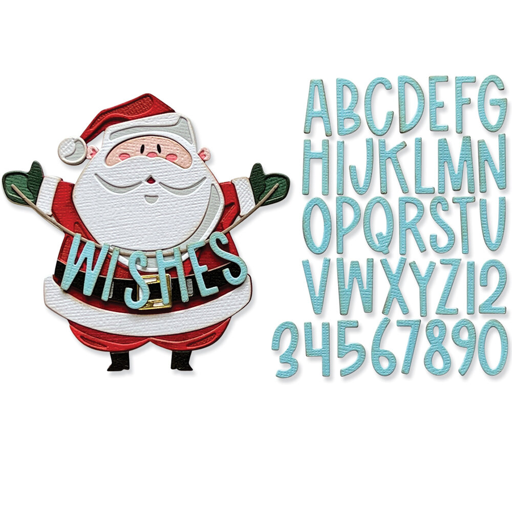Sizzix Thinlits Die Set Santa Greetings (49pcs) (666338) Sizzix Thinlits Die Set Santa Greetings (49pcs) (666338)
