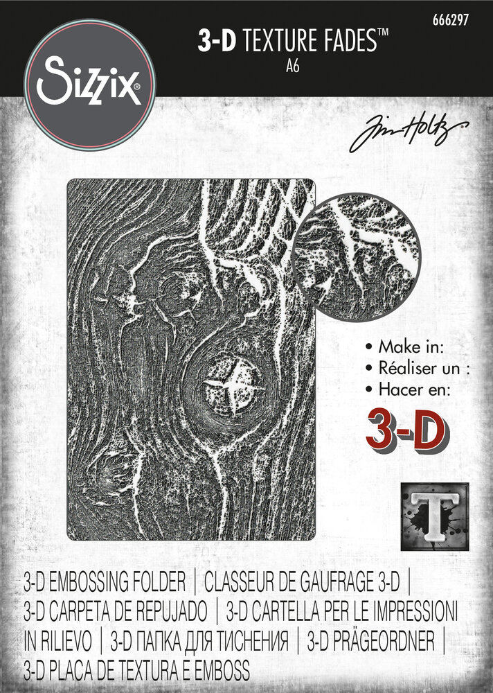 Sizzix 3D Texture Fades Woodgrain (666297) Sizzix 3D Texture Fades Woodgrain (666297)