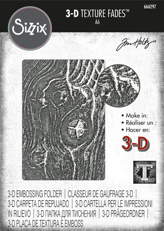 Sizzix 3D Texture Fades Woodgrain (666297) Sizzix 3D Texture Fades Woodgrain (666297)
