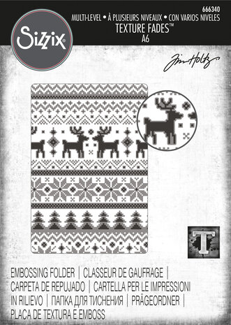 Sizzix Multi-Level Texture Fades Holiday Knit (666340) Sizzix Multi-Level Texture Fades Holiday Knit (666340)