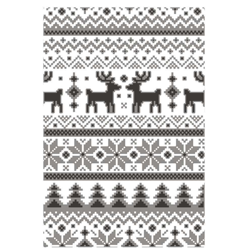 Sizzix Multi-Level Texture Fades Holiday Knit (666340) Sizzix Multi-Level Texture Fades Holiday Knit (666340)