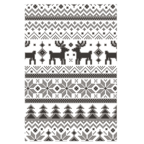 Sizzix Multi-Level Texture Fades Holiday Knit (666340) Sizzix Multi-Level Texture Fades Holiday Knit (666340)