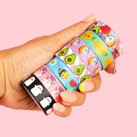 Studio Inktvis Washi Tape Wolk Regenboog (WT017) Studio Inktvis Washi Tape Wolk Regenboog (WT017)