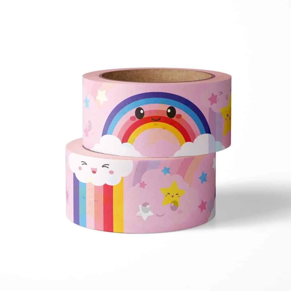 Studio Inktvis Washi Tape Wolk Regenboog (WT017) Studio Inktvis Washi Tape Wolk Regenboog (WT017)