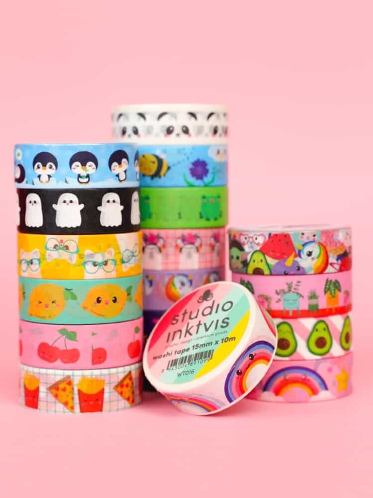 Studio Inktvis Washi Tape Bijen en Bloemen (WT023)
