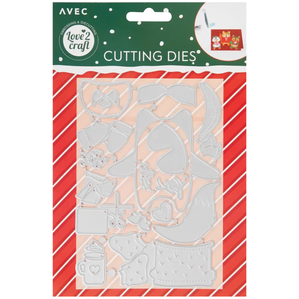 Love2Craft Snijmal A6 Kerstdieren (3009930)