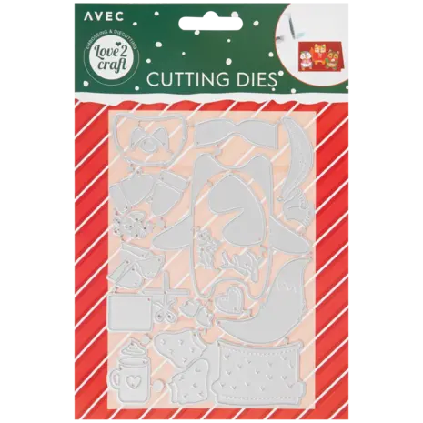 Love2Craft Snijmal A6 Kerstdieren (3009930)