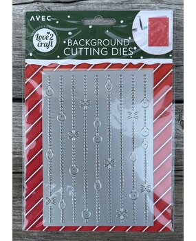 Love2Craft Snijmal A6 Background Kerstbal (3009930)