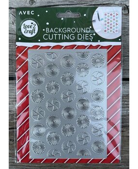 Love2Craft Snijmal A6 Background Kerstsnoep (3009930)