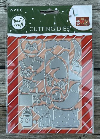 Love2Craft Snijmal A6 Kerstdieren (3009930)