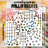 AALL and Create Masking Stencil 6x6 Inch Messy Math (AALL-PC-154)