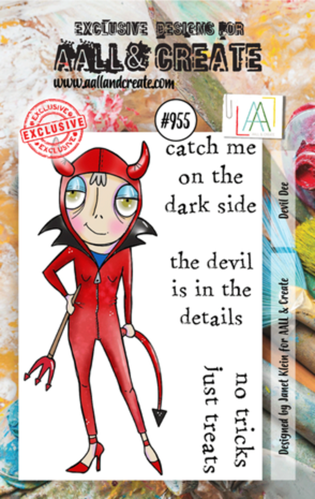 AALL and Create Clear Stamp Set A7 Devil Dee (AALL-TP-955) AALL and Create Clear Stamp Set A7 Devil Dee (AALL-TP-955)