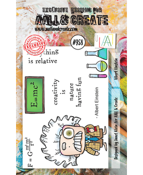 AALL and Create Clear Stamp Set A7 Albert Einstein (AALL-TP-958) AALL and Create Clear Stamp Set A7 Albert Einstein (AALL-TP-958)