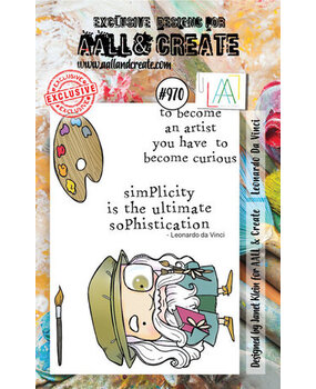 AALL and Create Clear Stamp Set A7 Leonardo Da Vinci (AALL-TP-970)* AALL and Create Clear Stamp Set A7 Leonardo Da Vinci (AALL-TP-970)*