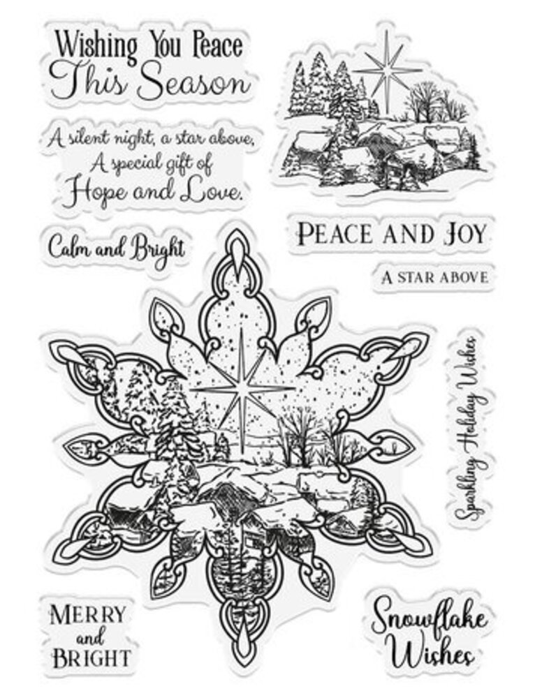 Sheena Snowflake Stories Clear Stamps Snowy Village (SD-ITF-SS-STP-SV)