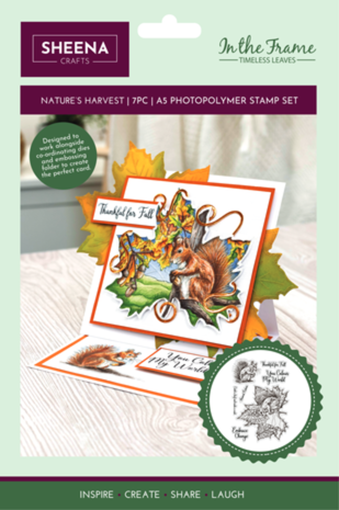 Sheena Timeless Leaves Clear Stamps Nature's Harvest (SD-ITF-TL-STP-NH) Sheena Timeless Leaves Clear Stamps Nature's Harvest (SD-ITF-TL-STP-NH)