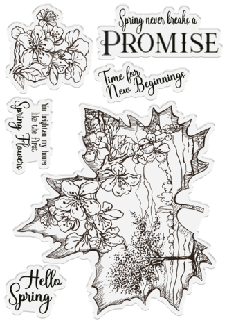 Sheena Timeless Leaves Clear Stamps Spring Blossom (SD-ITF-TL-STP-SB) Sheena Timeless Leaves Clear Stamps Spring Blossom (SD-ITF-TL-STP-SB)