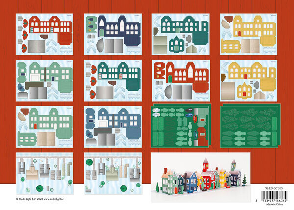 Studio Light Scandinavian Winter Village DIY Block (SL-ES-DCB53) Studio Light Scandinavian Winter Village DIY Block (SL-ES-DCB53)