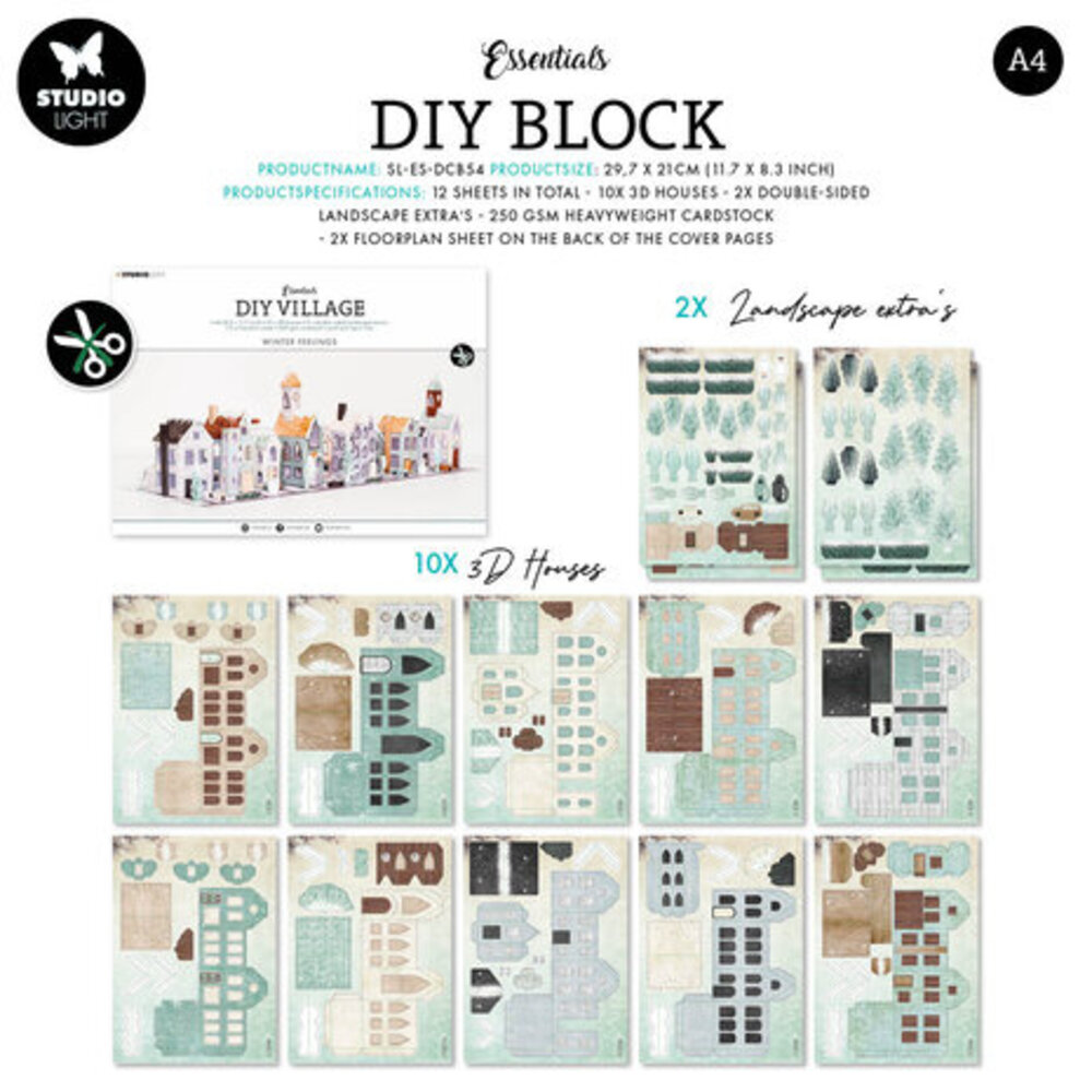 Studio Light Winter Feelings DIY Block (SL-ES-DCB54) Studio Light Winter Feelings DIY Block (SL-ES-DCB54)