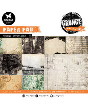 Studio Light Grunge Grunge Inventions 8x8 Inch Paper Pad (SL-GR-PP110)