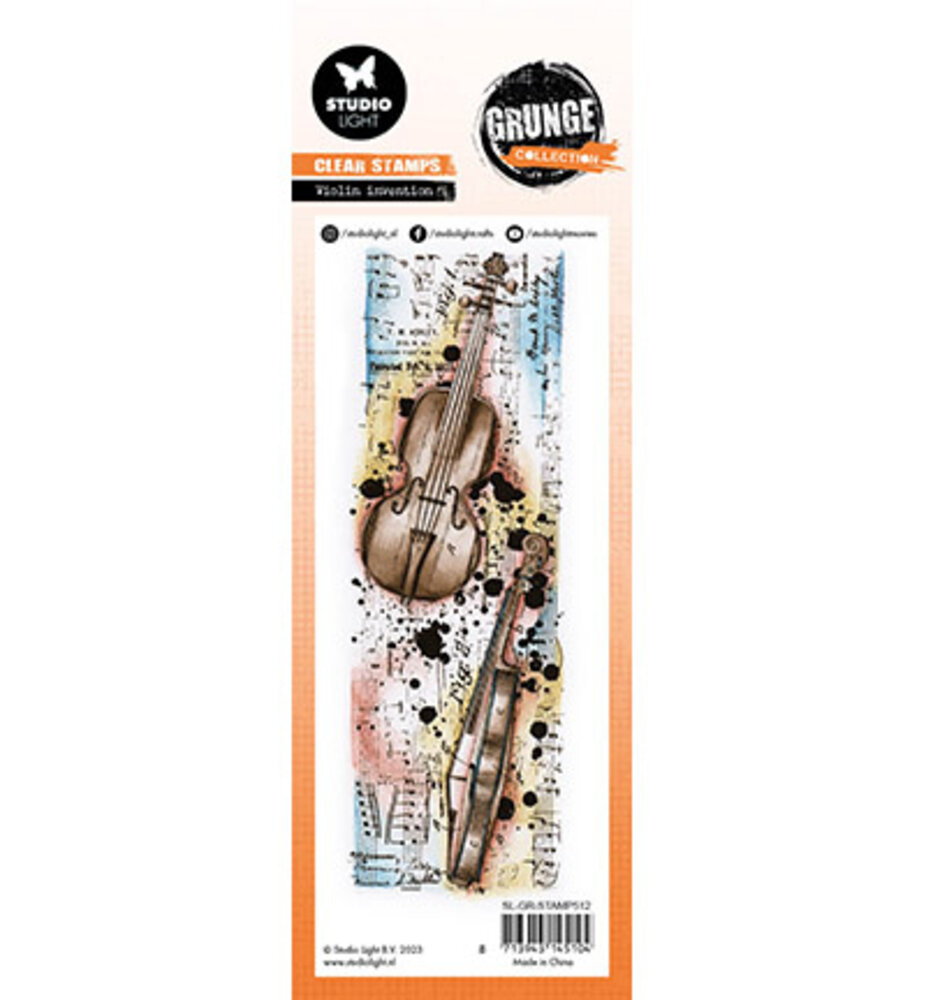 Studio Light Grunge Clear Stamps Violin Invention (SL-GR-STAMP512) Studio Light Grunge Clear Stamps Violin Invention (SL-GR-STAMP512)