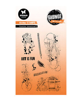Studio Light Grunge Clear Stamps Creative Invention (SL-GR-STAMP515) Studio Light Grunge Clear Stamps Creative Invention (SL-GR-STAMP515)