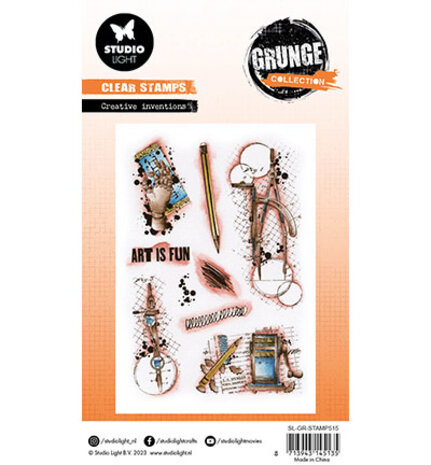 Studio Light Grunge Clear Stamps Creative Invention (SL-GR-STAMP515) Studio Light Grunge Clear Stamps Creative Invention (SL-GR-STAMP515)