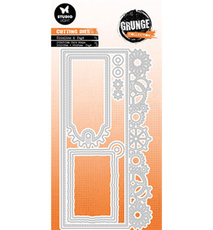 Studio Light Grunge Snijmal Slimline & Tags (SL-GR-CD696) Studio Light Grunge Snijmal Slimline & Tags (SL-GR-CD696)