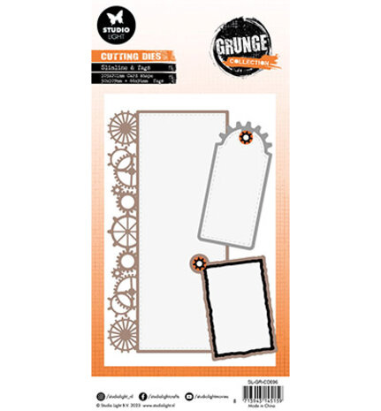 Studio Light Grunge Snijmal Slimline & Tags (SL-GR-CD696) Studio Light Grunge Snijmal Slimline & Tags (SL-GR-CD696)