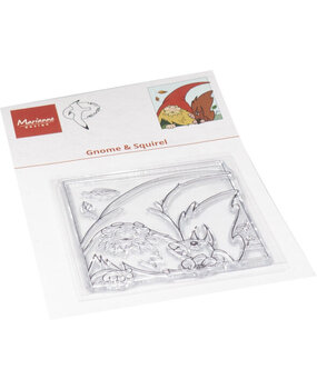 Marianne Design Clear Stamps Gnome & Squirrel (HT1670)