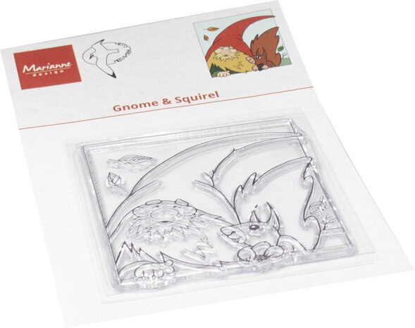 Marianne Design Clear Stamps Gnome & Squirrel (HT1670) Marianne Design Clear Stamps Gnome & Squirrel (HT1670)