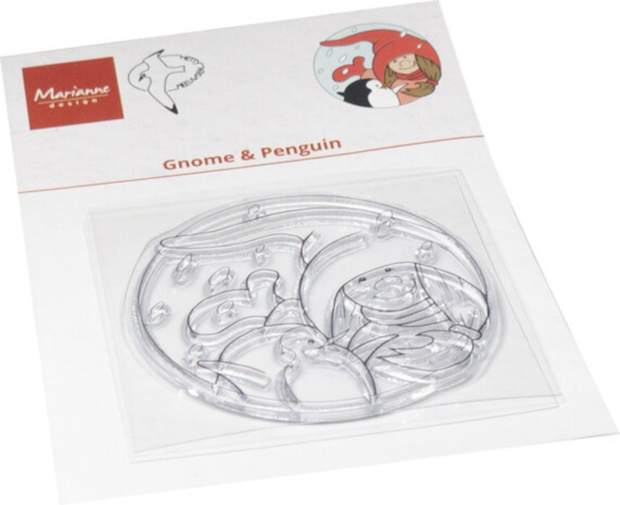 Marianne Design Clear Stamps Gnome & Penguin (HT1673) Marianne Design Clear Stamps Gnome & Penguin (HT1673)