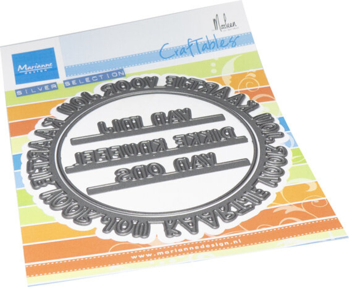 Marianne Design Craftables Kaartje Voor Jou Cirkel (CR1635)
