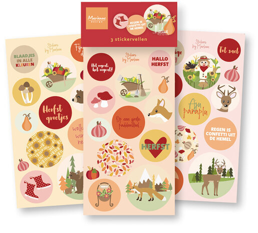 Marianne Design Stickers Welkom Herfst (CA3189)